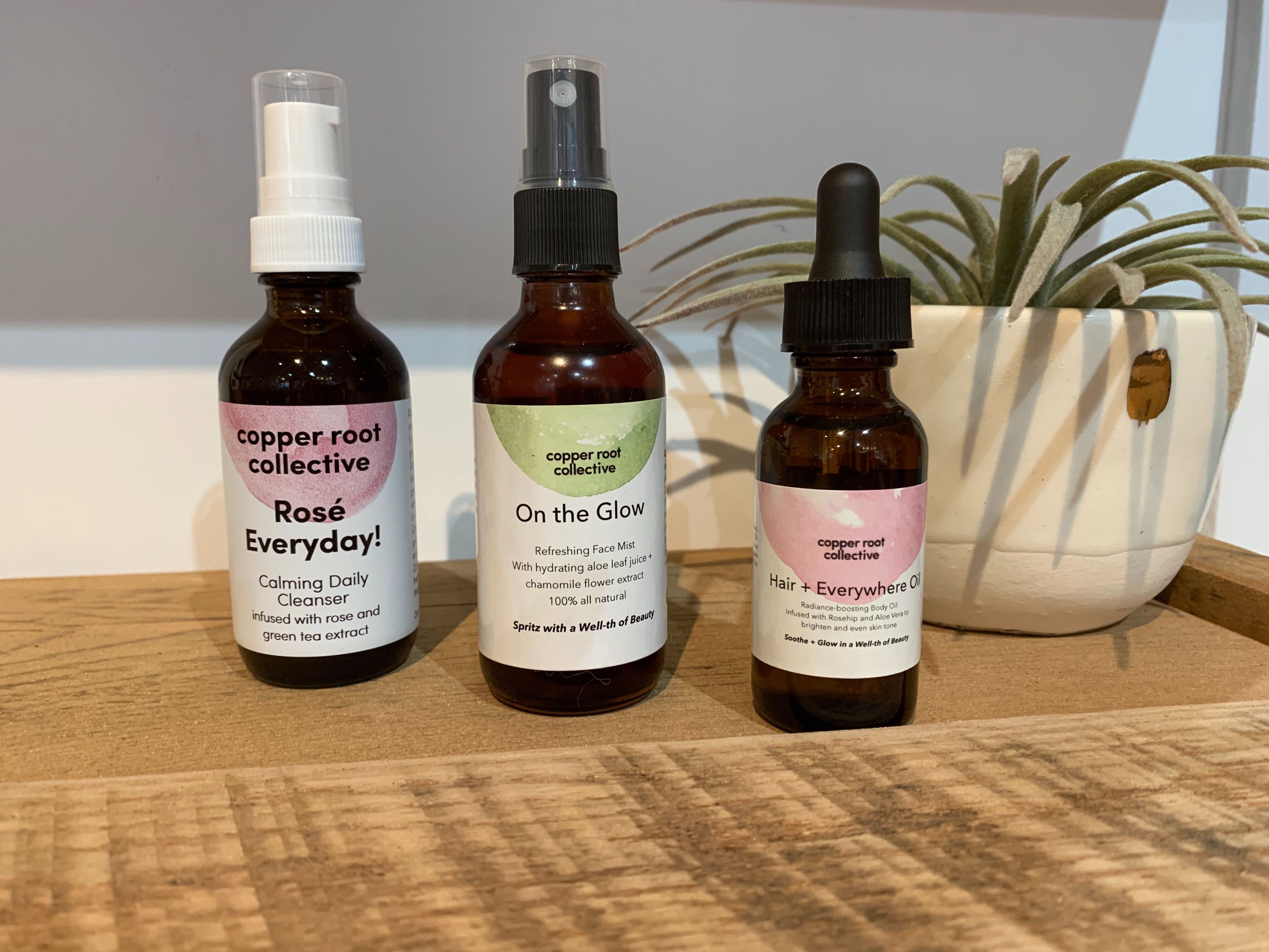 At home facial trio